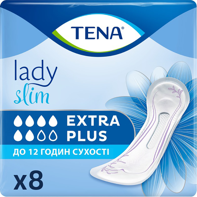 Прокладки урологические TENA Lady Slim Extra Plus 8 (7322541451473)