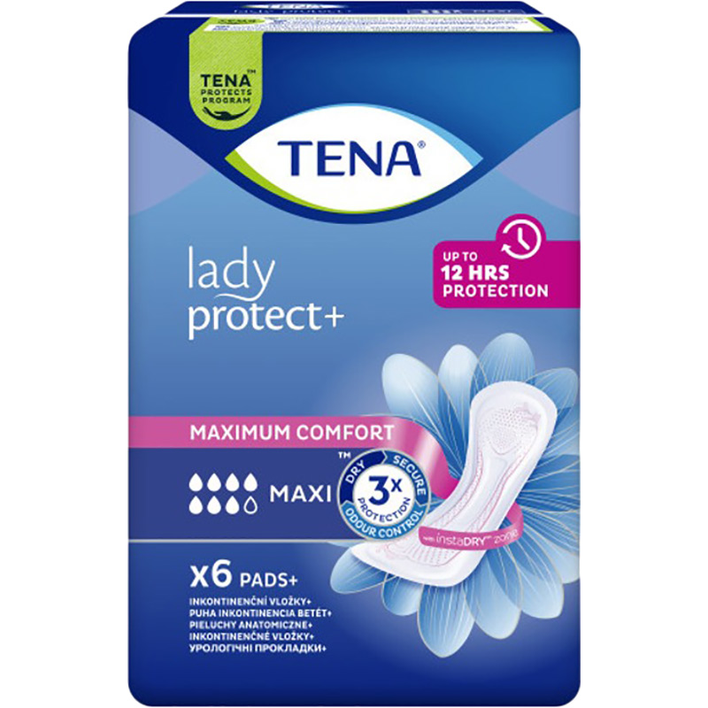 Прокладки урологічні TENA. Lady Protect+ Maxi 6 (7322540593129) Вид прокладки урологічні