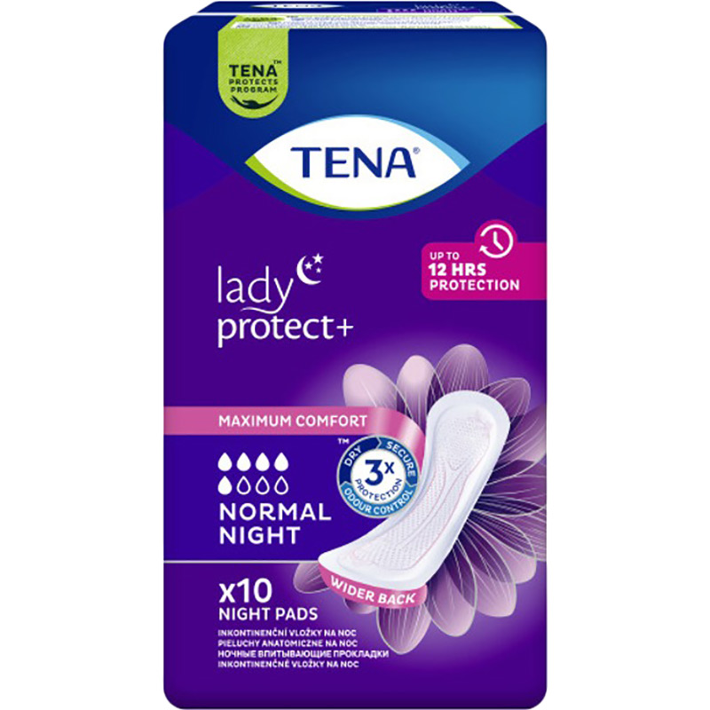 Прокладки урологічні TENA Lady Protect+ Normal Night 10 (7322541185477) Вид прокладки урологічні