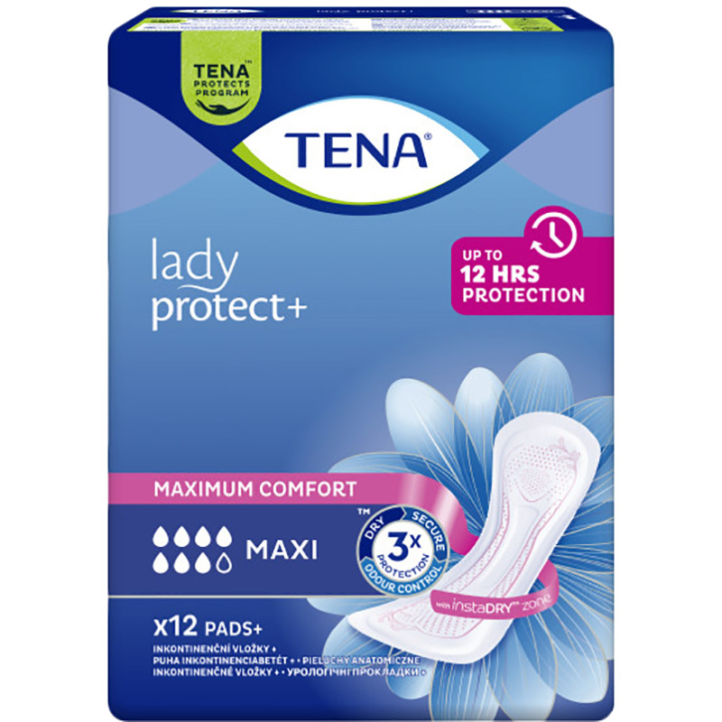 Прокладки урологічні TENA Lady Protect+ Maxi 12 (7322540593143) Вид прокладки урологічні