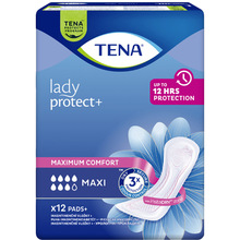 Прокладки урологічні TENA Lady Protect+ Maxi 12 (7322540593143)