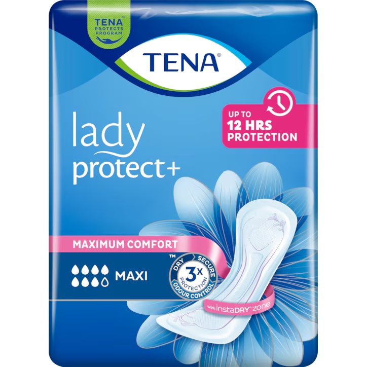 Прокладки урологічні TENA Lady Protect+ Maxi 12 (7322540593143) Особливості Поглинання: 7 крапель