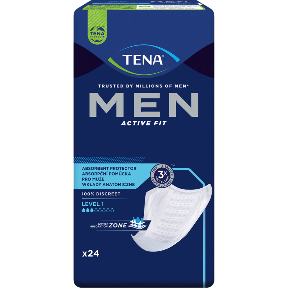 Прокладки урологічні TENA Men Active Fit L1 '24 (7322541493053) Вид прокладки урологічні