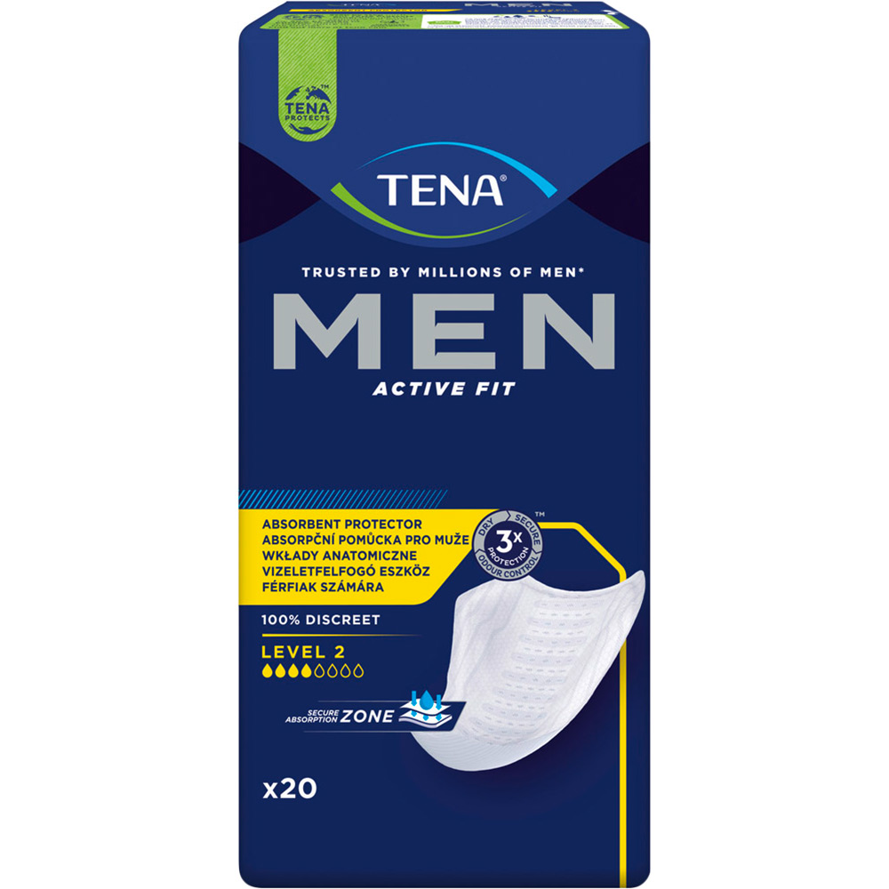 Прокладки урологические TENA Men Active Fit L 2 20 (7322541493237) Вид прокладки урологические