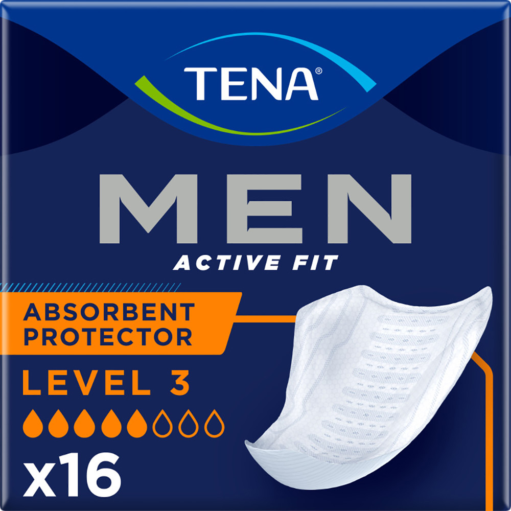 Прокладки урологические TENA Men Active Fit L3'16 (7322540463620)