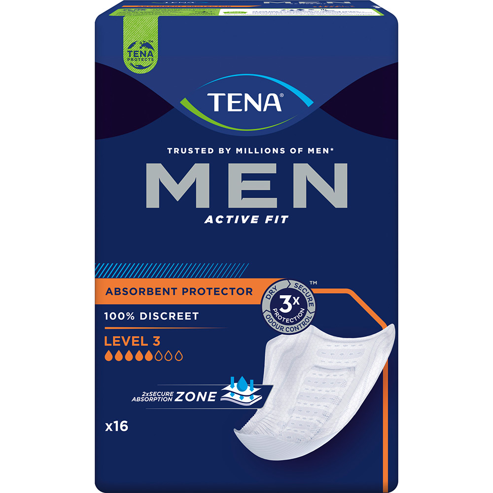 Прокладки урологические TENA Men Active Fit L3'16 (7322540463620) Вид прокладки урологические