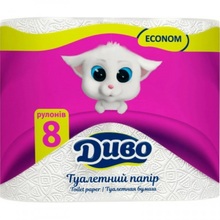 Туалетная бумага ДИВО Econom (4820003832073)