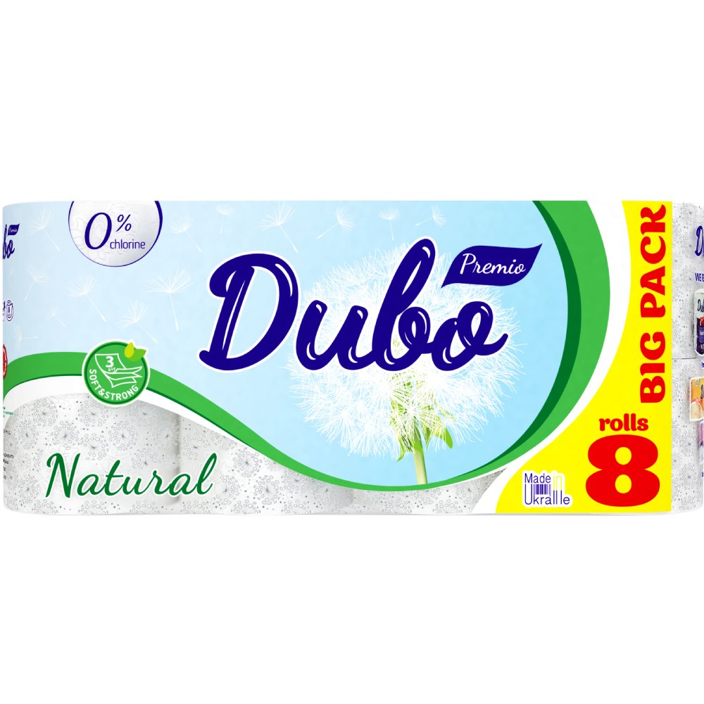 Папір туалетний ДИВО Premio Natural White (4820003833070)
