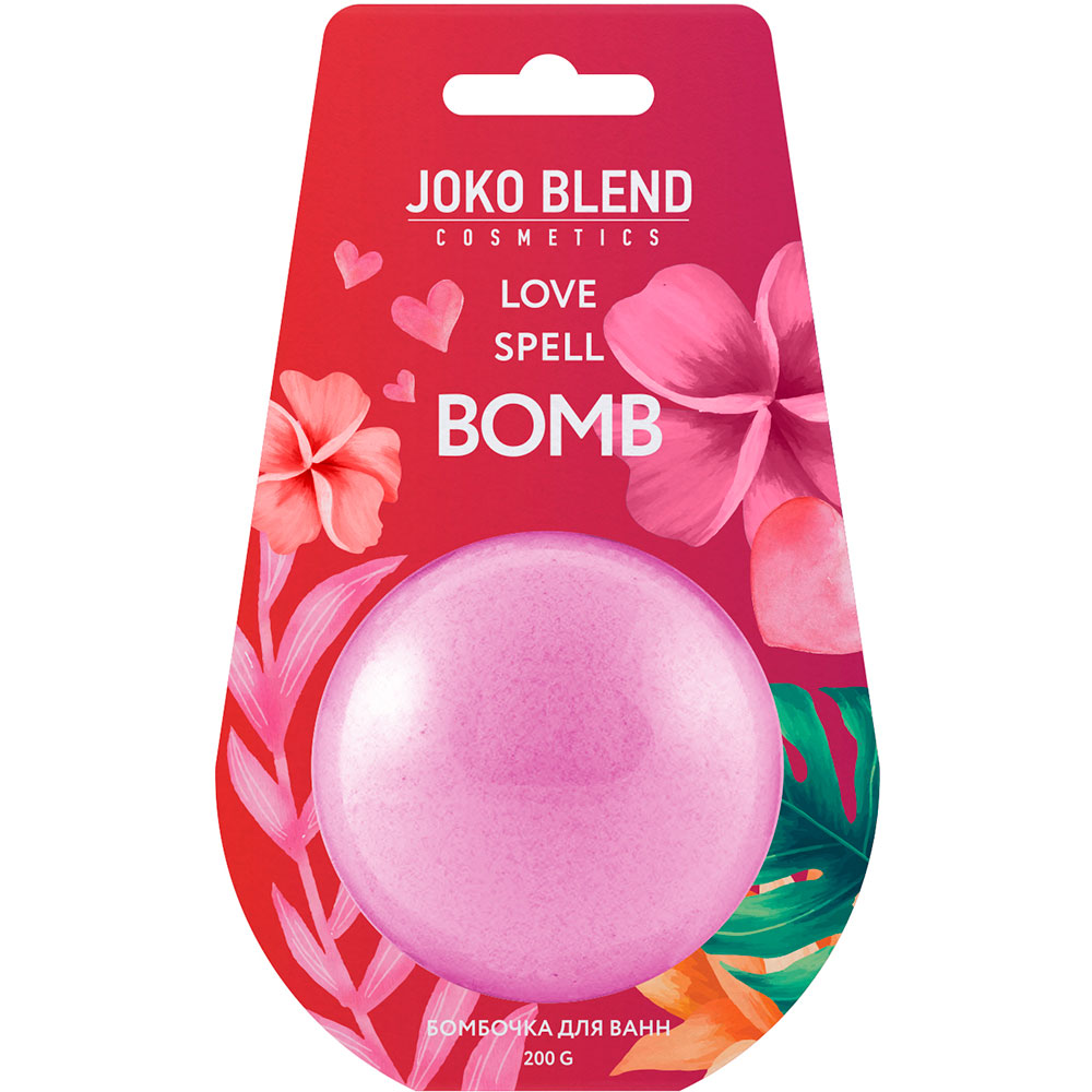 

Бомбочка для ванны JOKO BLEND Love Spell 200 г (834152), Бомбочка-гейзер для ванни Love Spell 200 г