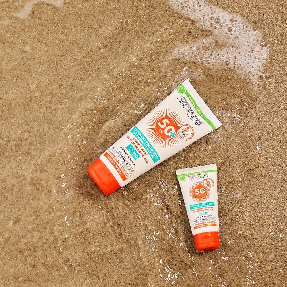 Сонцезахисний крем DERMOLAB SPF 50+ для чутливої та делікатної шкіри 200 мл (8009518491777) Вид крем для засмаги