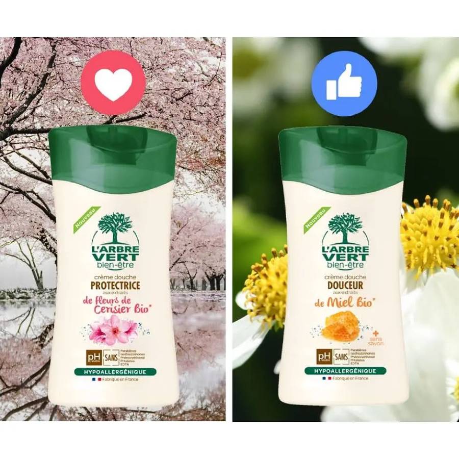 Гель для душа L'ARBRE VERT Чувствительная кожа 260 мл (3450601100529) Назначение очищение