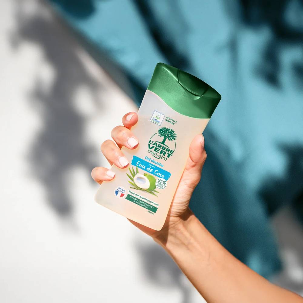 Крем-гель для душа L'ARBRE VERT Освежающий с экстрактом кокосовой воды 260 мл (3450601100499) Вид крем-гель для душа
