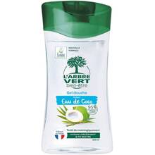 Крем-гель для душа L'ARBRE VERT Освежающий с экстрактом кокосовой воды 260 мл (3450601100499)