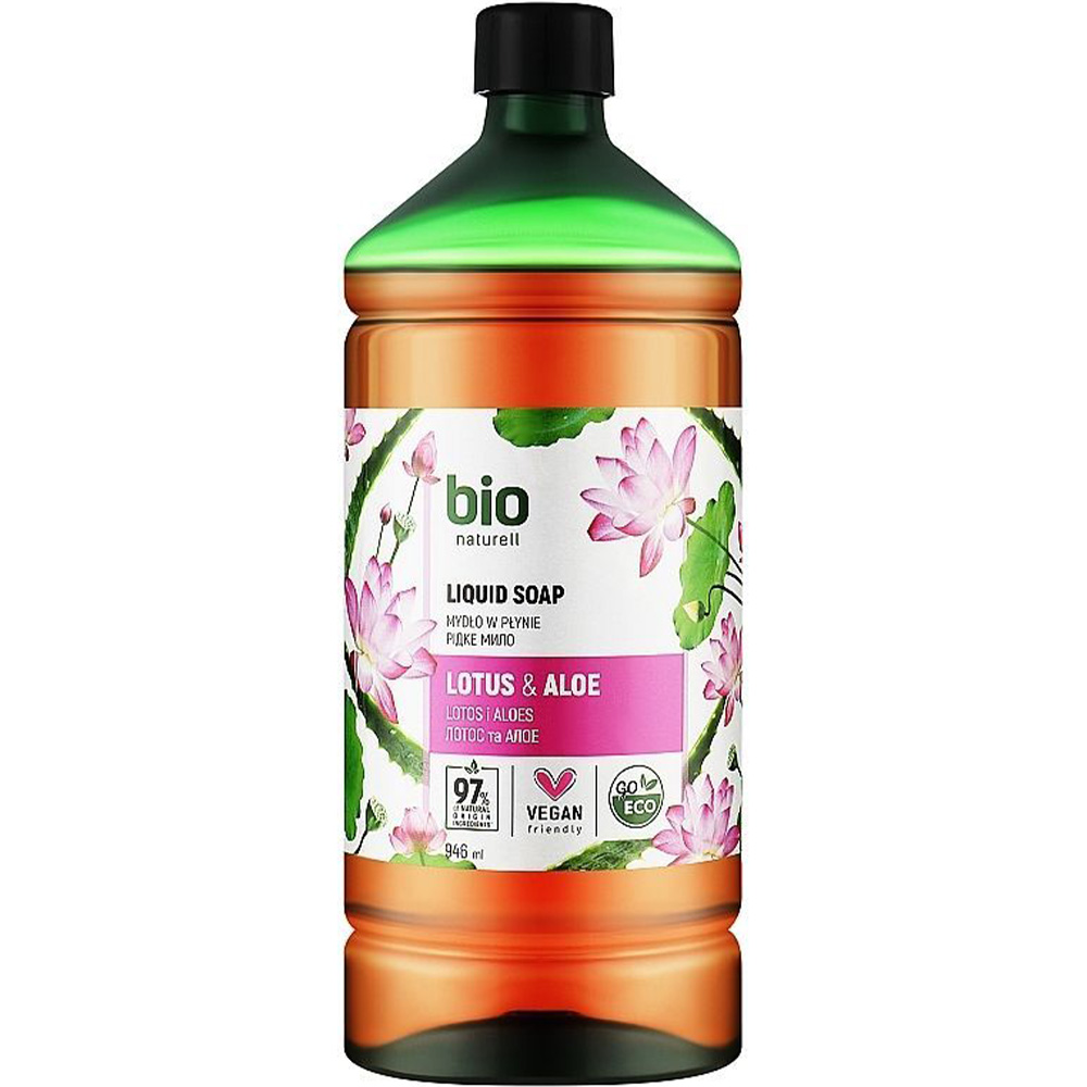 Рідке мило BIO NATURELL Lotus & Aloe Liquid Soap Лотос та алое запаска 946 мл (4820168434501) Рідке мило BIO NATURELL Lotus & Aloe Liquid Soap Лотос та алое запаска 946 мл (4820168434501)