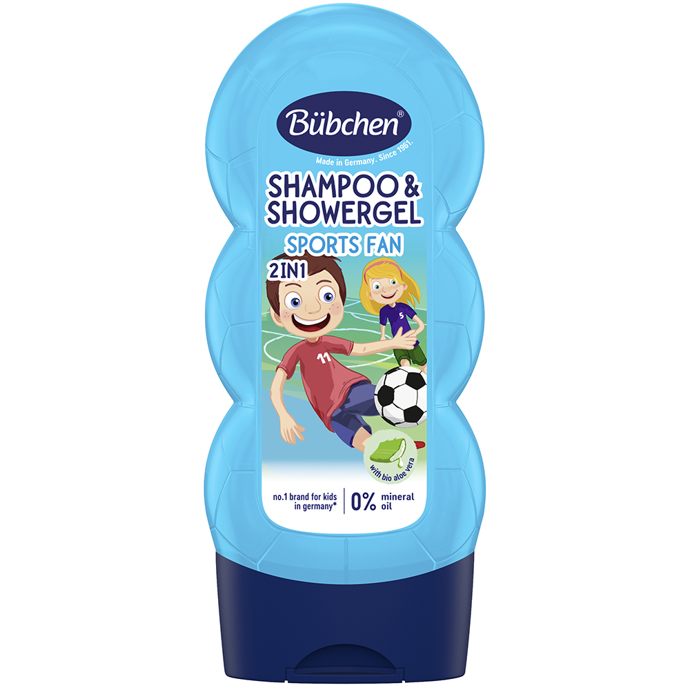 Шампунь-гель для душа BUBCHEN Юный спортсмен 230 мл (4065331004659)