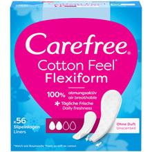 Ежедневные гигиенические прокладки CAREFREE Cotton Feel Flexiform 56шт (3574661482194) Ежедневные гигиенические прокладки CAREFREE Cotton Feel Flexiform 56шт (3574661482194)