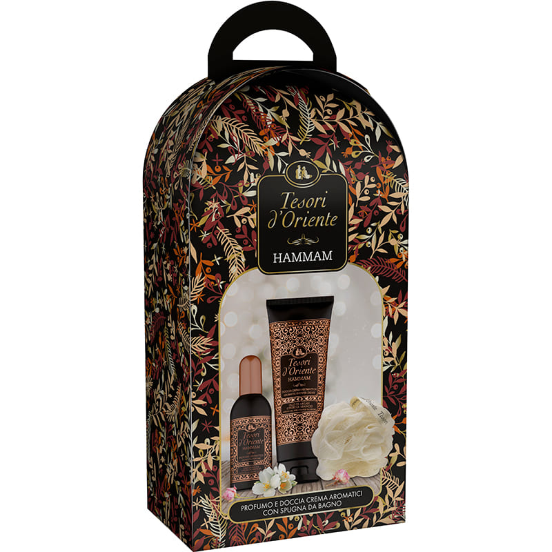 Набір TESORI D'ORIENTE Hammam Парфумована вода 100 мл + Гель для душу 250 мл + Губка для ванни (8008970582214)