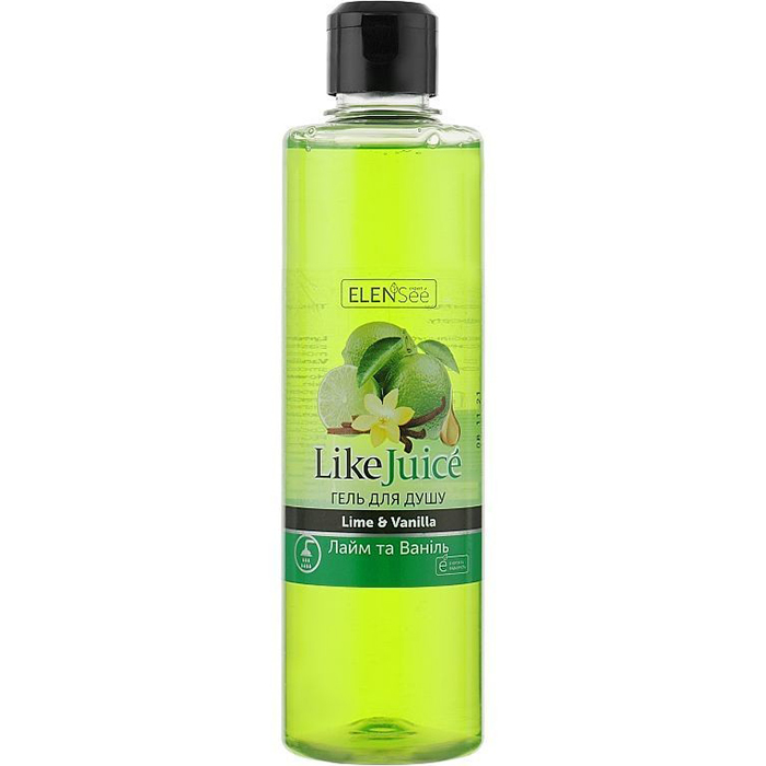 Гель для душа ELENSEE Like Juice Лайм и ваниль 390 мл (4820098542154)