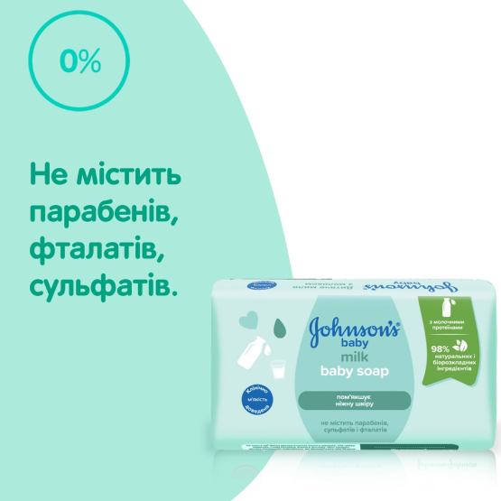 Заказать Детское мыло JOHNSON’S BABY с молоком 90 г (3574661831114)