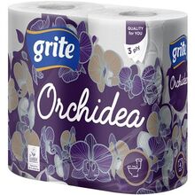 Купить Туалетная бумага GRITE Orchidea 3 слоя 4 рулона (4770023348095)