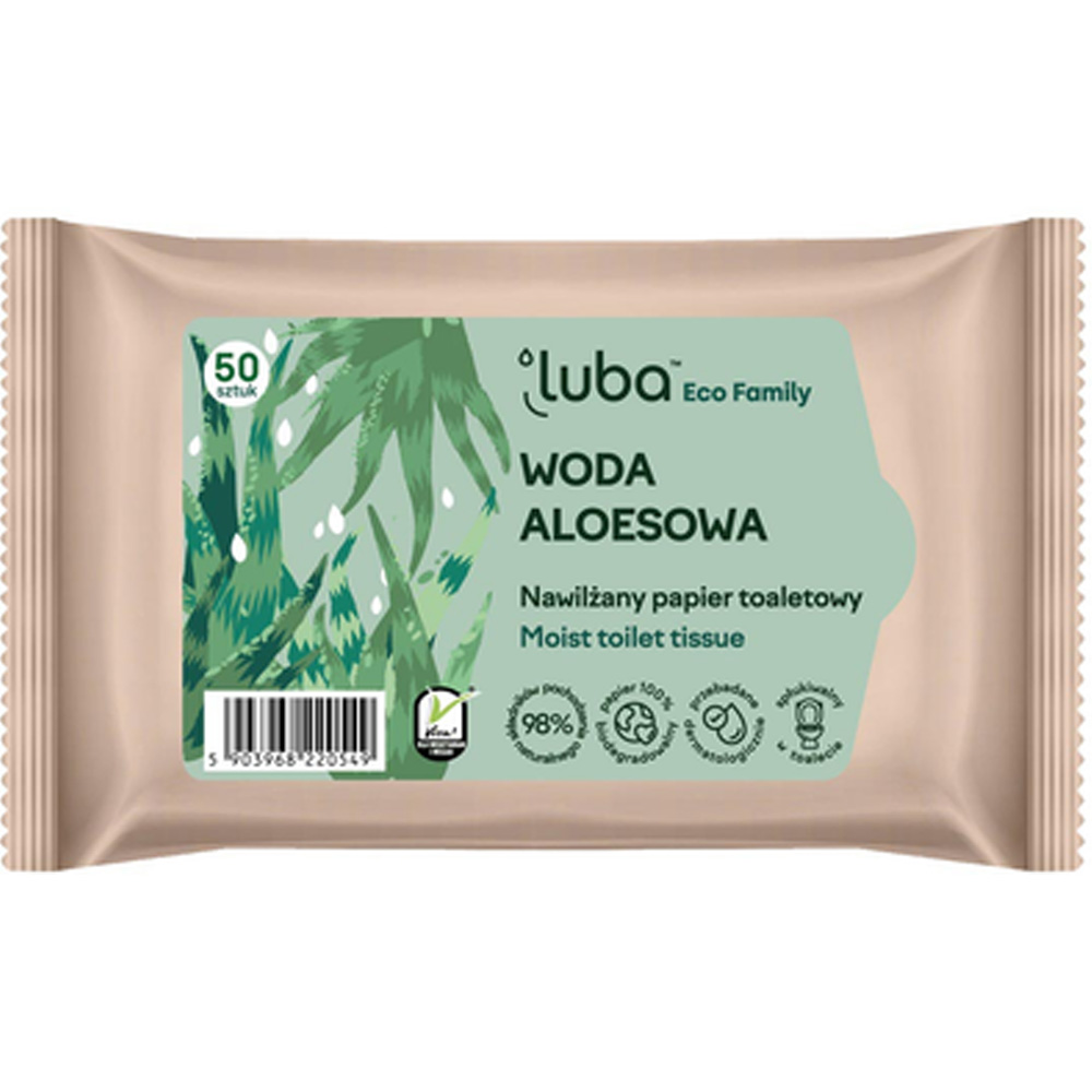 Вологий туалетний папір LUBA Eco Family 50шт (5903968220549)