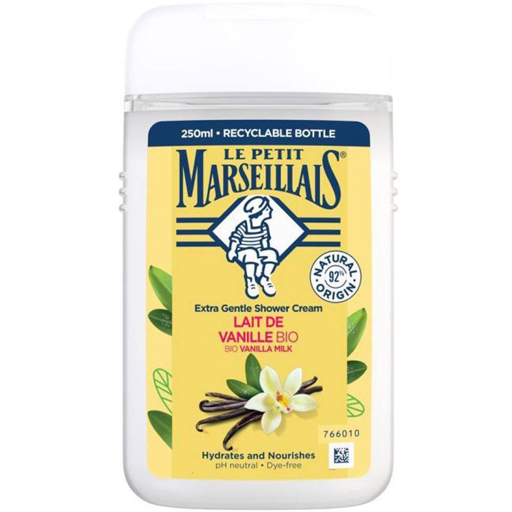 Гель для душа LE PETIT MARSEILLAIS БІО Ванильное молоко 250мл (3251241048475/3574661711362)