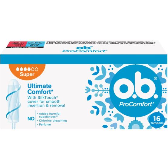 Тампони O.B. ProComfort Super 16 шт (3574660234329/3574661331164)