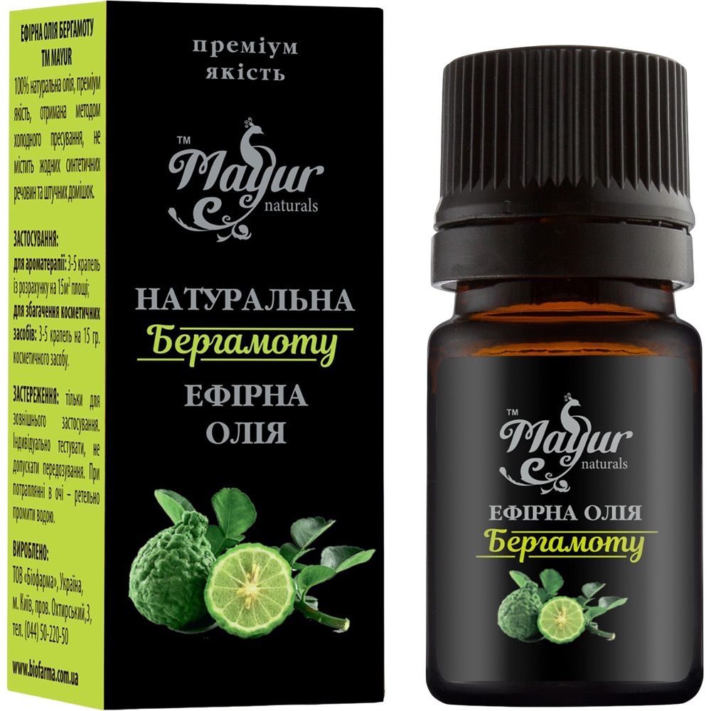 Ефірна олія Mayur Бергамота 5 мл (4820230951790)