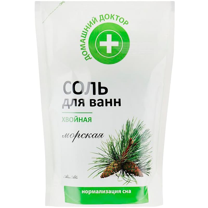 Сіль для ванни ДОМАШНІЙ ДОКТОР Хвойна 500 г (4823015923395)