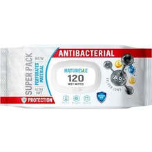 Влажные салфетки NATURELLE Антибактериальные 120 шт (4820207590779)