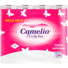 Туалетная бумага CAMELIA 3 слоя 24 рулона (8606103756244)