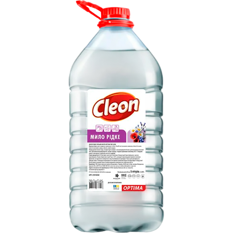 Рідке мило CLEON Польові квіти 5 л (4820289450268)