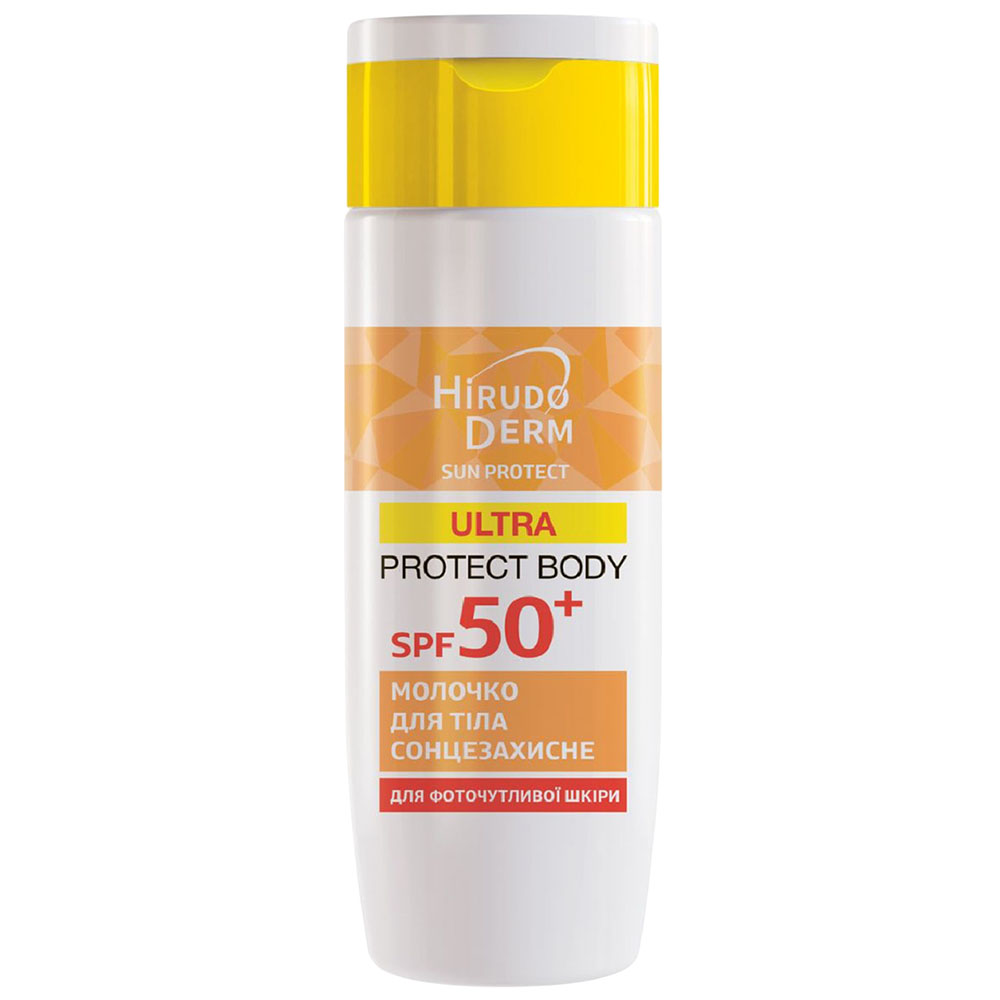 Сонцезахисне молочко для тіла БІОКОН Hirudo Derm Sun Protect UltraProtect SPF50+ 150 мл (4820160038554) Призначення захист від сонця