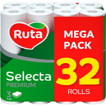 Туалетная бумага RUTA Selecta White (4820202892687)