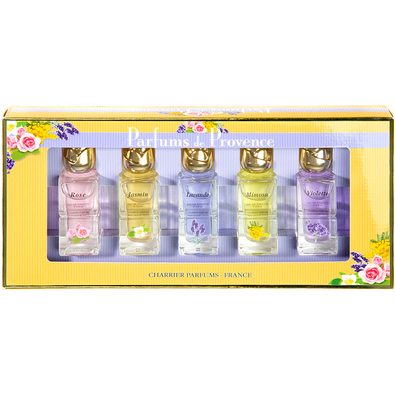 

Набор миниатюр туалетной воды Charrier Parfums Parfums De Provence 5 х 10.8 мл (3442070520106), Набір мініатюр туалетної води PARFUMS DE PROVENCE