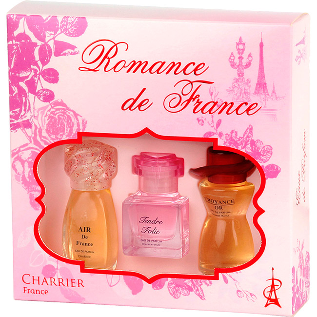 

Набор миниатюр парфюмированной воды Charrier Parfums Romance De France 3 шт (3442070336035), Набір мініатюр парфумованої води ROMANCE DE FRANCE