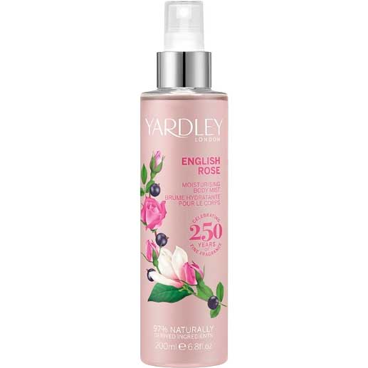 

Спрей для тела YARDLEY Rose 200 мл (5060322953908), Спрей д/тіла Rose 200мл