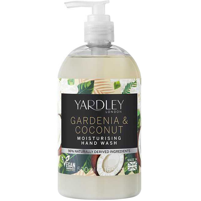 

Жидкое мыло Yardley Gardenia & Coconut Milk Botanical Hand Wash для рук 500 мл (5056179303492), Гарденія+кокос.молоко Botanical рідке мило д/рук