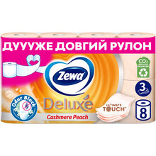 Папір туалетний ZEWA Deluxe 3-шаровий Персик 8 шт (7322541171791)