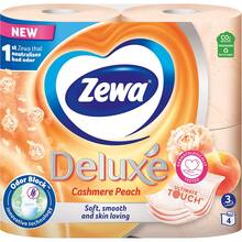 Папір туалетний ZEWA Deluxe 3-шаровий Персик 4 шт (9011111035769)