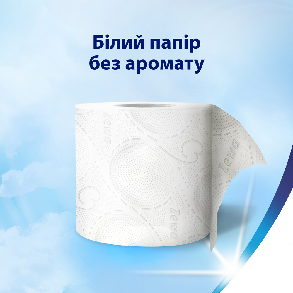 Фото 4 Папір туалетний ZEWA Deluxe 3-шаровий 4 шт (7322540313369)