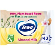 Туалетная бумага ZEWA Almond Milk c ароматом миндального молочка 42 шт (7322540796179)