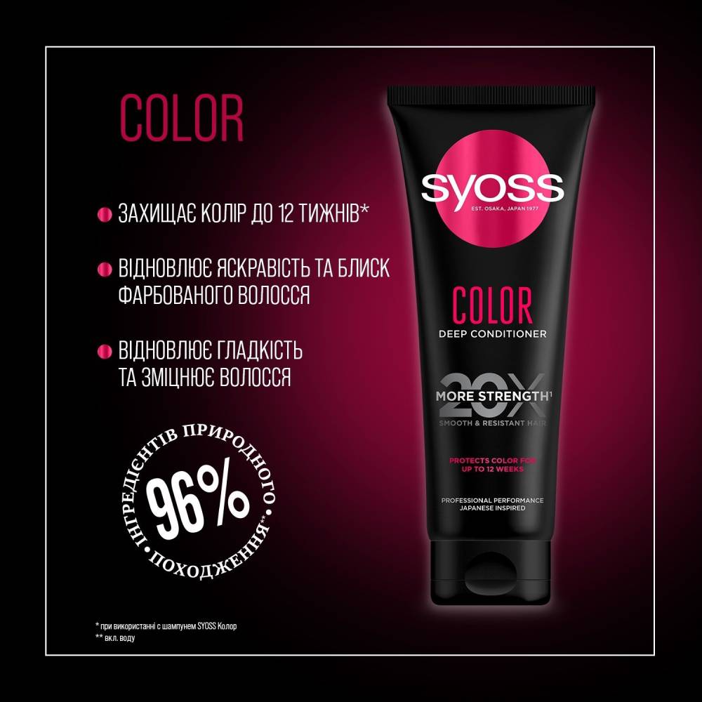 Кондиционер Syoss Color Intensive Conditioner 250 мл (2853648) Категория для женщин