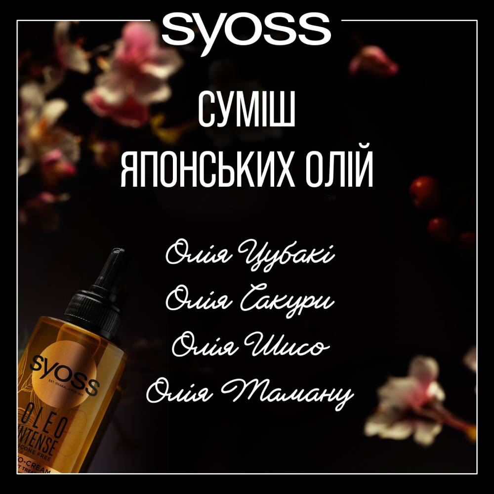 Маска Syoss Oleo Intense Oil-To-Cream Wash Out Tretment 200 мл (2876776) Тип волосся/шкіри голови сухі