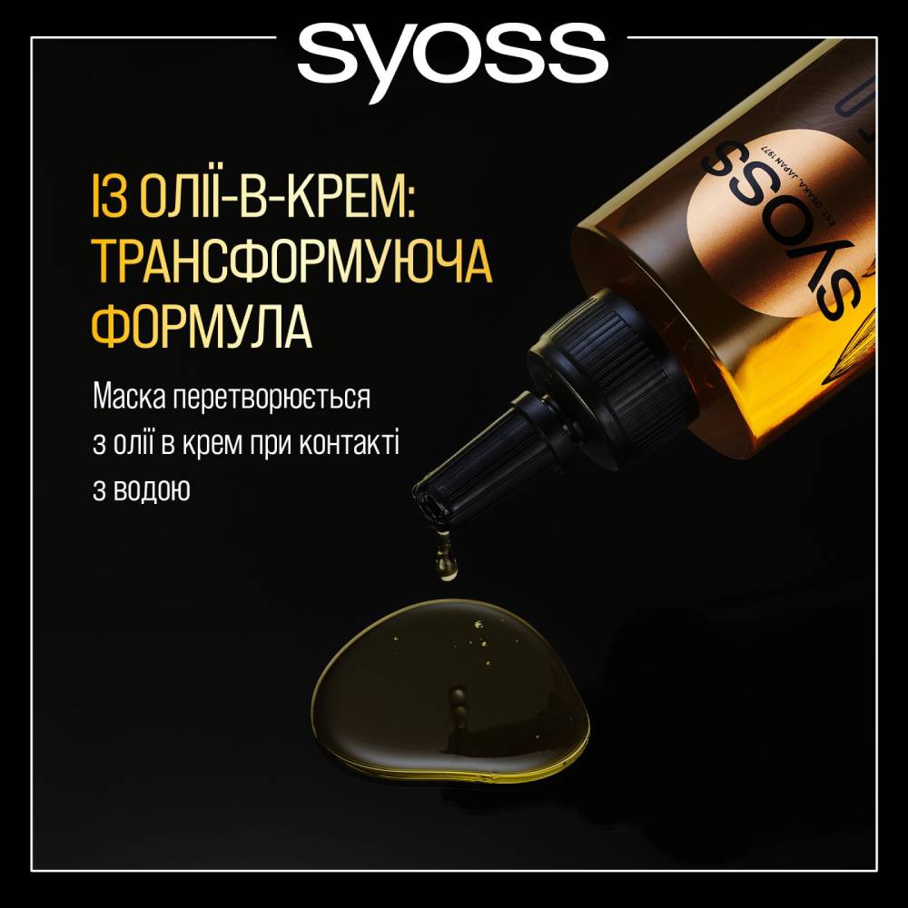 Зовнішній вигляд Маска Syoss Oleo Intense Oil-To-Cream Wash Out Tretment 200 мл (2876776)