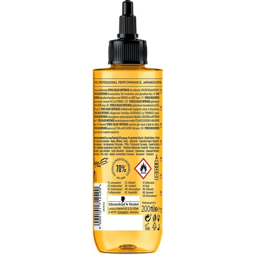 Маска Syoss Oleo Intense Oil-To-Cream Wash Out Tretment 200 мл (2876776) Тип маска для волос