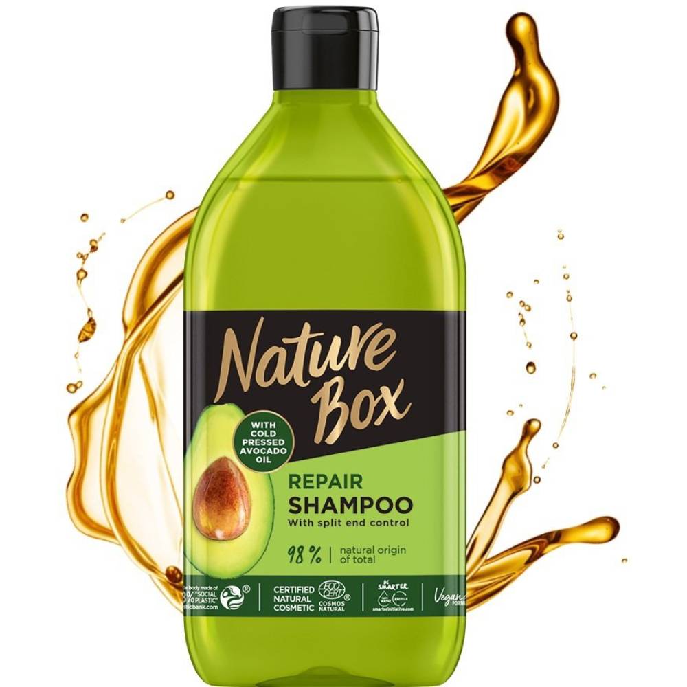 Шампунь Nature Box Repair Vegan Shampoo With Cold Pressed Avocado Oil 385 мл (2763745) Категорія для жінок