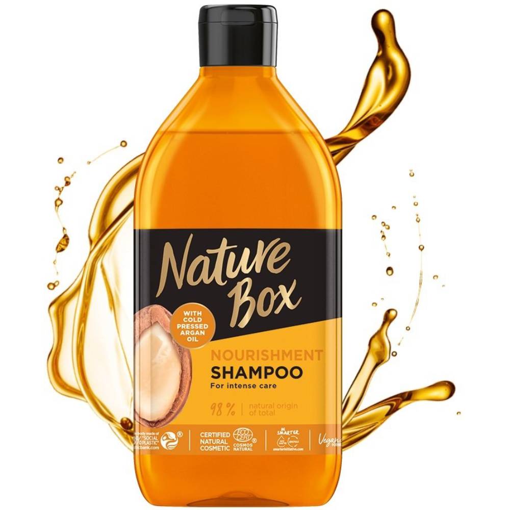 Шампунь Nature Box Nourishment Vegan Shampoo With Cold Pressed Argan Oil 385 мл (2763764) Категорія для жінок