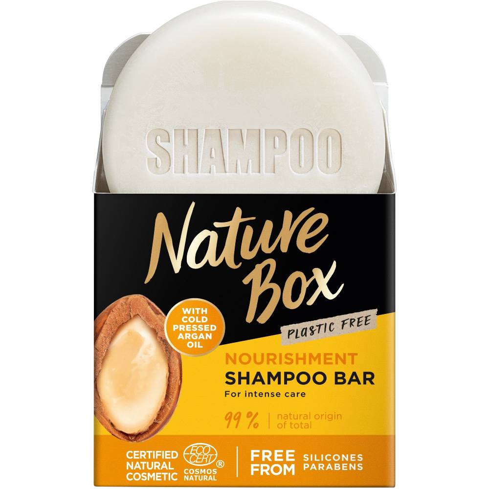 Твердий шампунь Nature Box Nourishment Vegan Shampoo Bar With Cold Pressed Argan Oil 85 г (2821494)