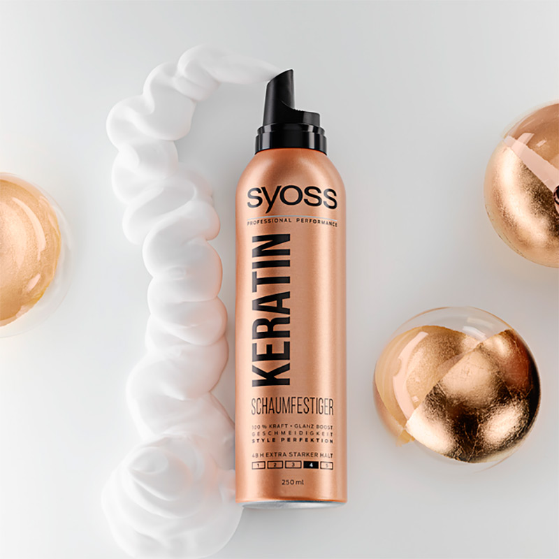 Мус для волосся SYOSS Keratin 4 250 мл (5201143155199) Категорія для жінок